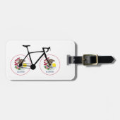 Illinois-Flagge Radfahren Gepäckanhänger (Vorderseite horizontal)