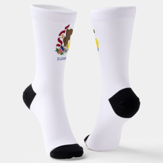 Illinois-Flagge Socken (Gewinkelt)