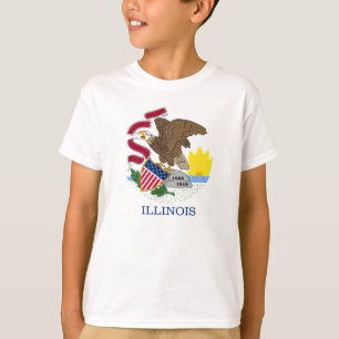 Illinois-Flagge T-Shirt