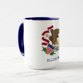 Illinois-Flagge Tasse (Vorderseite Links)