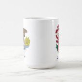 Illinois-Flaggen-Tasse Kaffeetasse (Mittel)