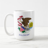 Illinois-Flaggen-Tasse Kaffeetasse (Links)