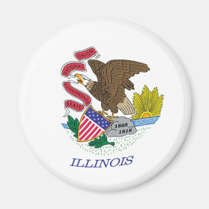 Illinois-Flagmagnet Magnet