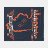Illinois-Fleece-Decke Fleecedecke (Vorderseite (Horizontal))