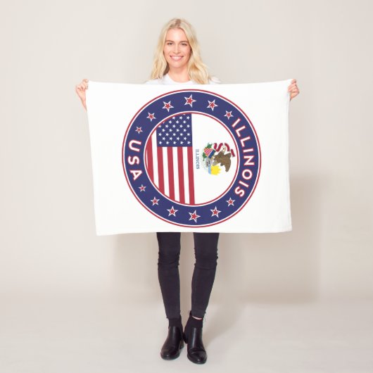 Illinois Fleecedecke (Beispiel)