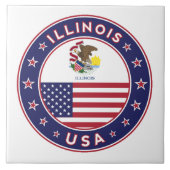Illinois Fliese (Vorderseite)