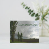 ILLINOIS FRÜHWETTER POSTKARTE (Stehend Vorderseite)