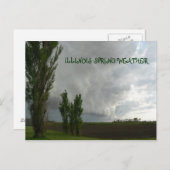 ILLINOIS FRÜHWETTER POSTKARTE (Vorne/Hinten)