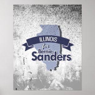 Illinois für Bernie-Sandpapierschleifmaschinen Poster