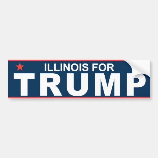 Illinois für Trumpf 2016 Autoaufkleber (Vorne)