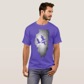 Illinois-Gänse-Jagd-Pullover Oversized T-Shirt (Vorne ganz)