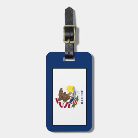 Illinois Gepäckanhänger (Vorderseite vertikal)