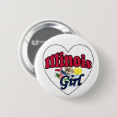 Illinois Girl Button (Vorne & Hinten)
