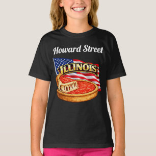 Illinois Girl's dunkles T-Shirt