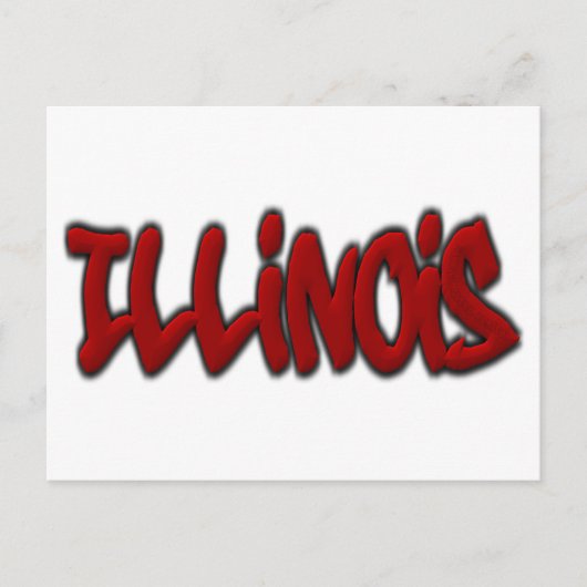 Illinois Graffiti Postkarte (Vorderseite)