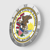 Illinois Große Wanduhr (Winkel)