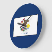 Illinois Große Wanduhr (Winkel)