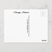 Illinois, Grüße aus Chicago Postkarte (Rückseite)