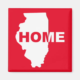 Illinois Heim-at-Haus Kühlschrankmagnet