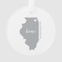 Illinois Heimat Personalisiertes Ornament