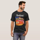 Illinois Herren dunkles T-Shirt (Vorne ganz)