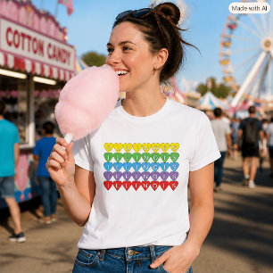 Illinois Herz Liebe   Farbiger Illinois Stolz T-Shirt