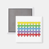 Illinois Herz Liebe Staat Stolz Magnet (Vorderseite/Rückseite)