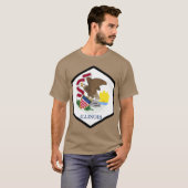 ILLINOIS HEXAGONAL SEAL T-Shirt (Vorne ganz)