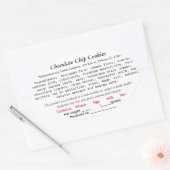 ILLINOIS Hütte Recht Etikett Bäckerei, Kakaobombe Ovaler Aufkleber (Umschlag)