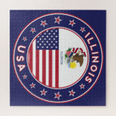 Illinois, Illinois, Illinois, t-shirt sticker, Puzzle (Horizontal)
