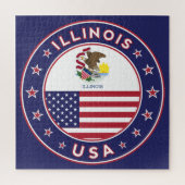 Illinois, Illinois, Illinois, t-shirt sticker, Puzzle (Vertikal)