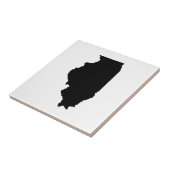 Illinois in Schwarzweiß Fliese (Seite)