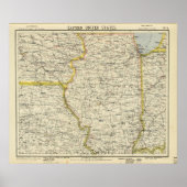 Illinois, Indiana, Iowa, Missouri Poster (Vorne)