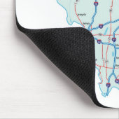 Illinois Interstate Map Mousepad (Ecke)