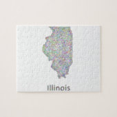 Illinois-Karte Puzzle (Horizontal)