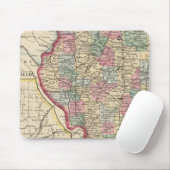 Illinois Karte von Mitchell Mousepad (Mit Mouse)