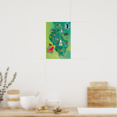 Illinois-Karten-Druck Poster (Küche)
