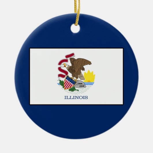 Illinois Keramik Ornament (Vorne)