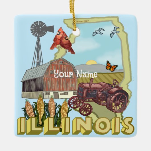 Illinois Keramikornament (Vorderseite)