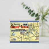 Illinois - Kette der Seen Postkarte (Stehend Vorderseite)