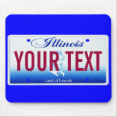 Illinois-Kfz-KennzeichenMausunterlage Mousepad (Vorne)