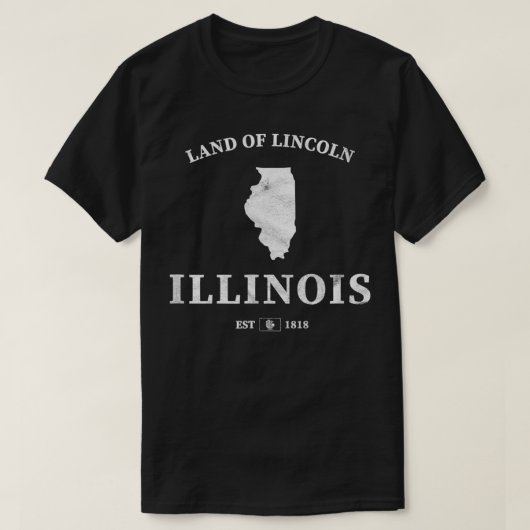 Illinois Land Lincoln T-Shirt (Design vorne)