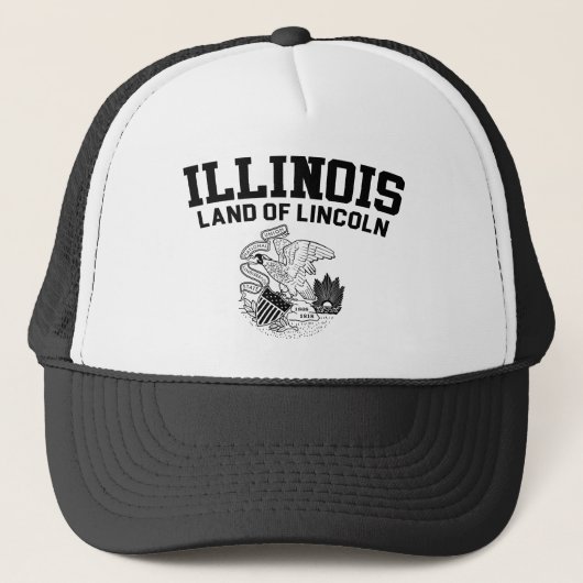 Illinois Land Lincoln Truckerkappe (Vorderseite)