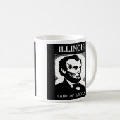 Illinois-Land von Lincoln Kaffeetasse (VorderseiteRechts)