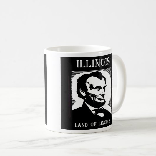 Illinois-Land von Lincoln Kaffeetasse (VorderseiteRechts)