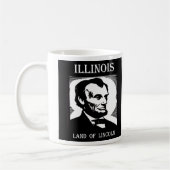 Illinois-Land von Lincoln Kaffeetasse (Links)