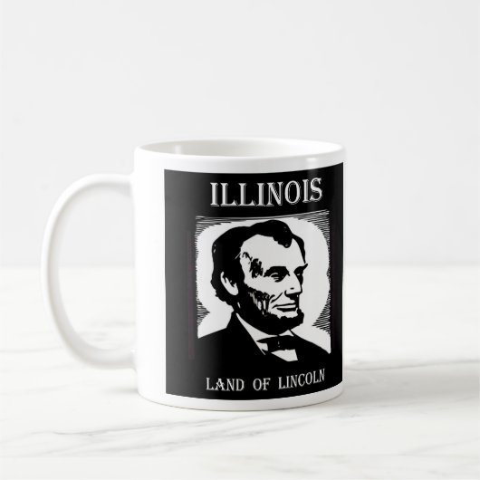 Illinois-Land von Lincoln Kaffeetasse (Links)