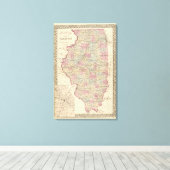 Illinois Leinwanddruck (Insitu (Holzboden))