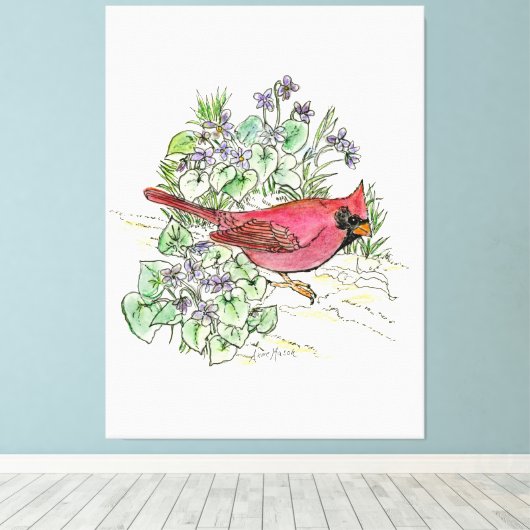 Illinois Leinwanddruck (Insitu (Holzboden))