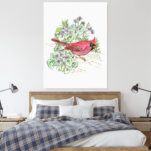 Illinois Leinwanddruck (Insitu (Schlafzimmer))